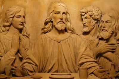 St Barth Kilisesi - Sunağın kuzeyindeki vaftiz odasındaki Son Akşam Yemeği - New York, Amerika Birleşik Devletleri by Unbekannt