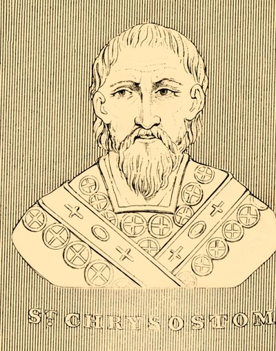 Aziz Chrysostom, c349-407, 1830. by Unbekannt