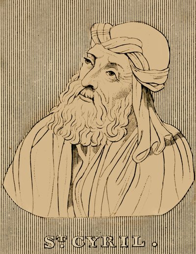 Aziz Cyril, c376-444, 1830. by Unbekannt