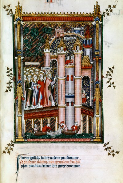 Paris kapılarında St Denis, 1317 by Unbekannt
