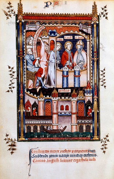 St Denis zincire vurulmuş, 1317 by Unbekannt