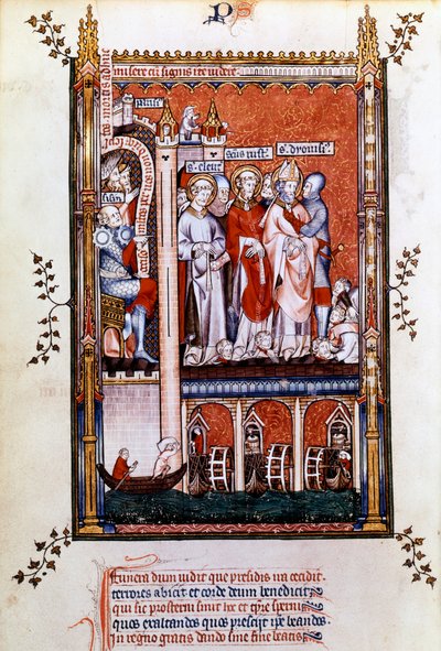 Aziz Denis şehitler gösterilir, 1317 by Unbekannt