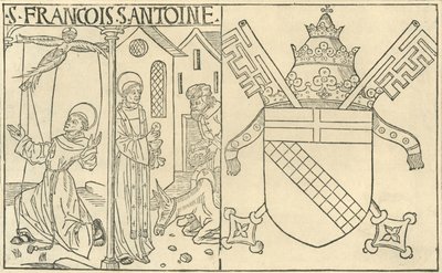 Assisili Aziz Francis ve Padovalı Antonius, 1915. by Unbekannt