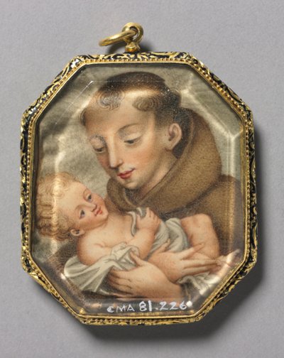 Aziz Francis ile Mesih Çocuk verso, c. 1660. by Unbekannt