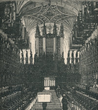 St. Georges Şapeli: The Choir, Looking West, 1895 by Unbekannt