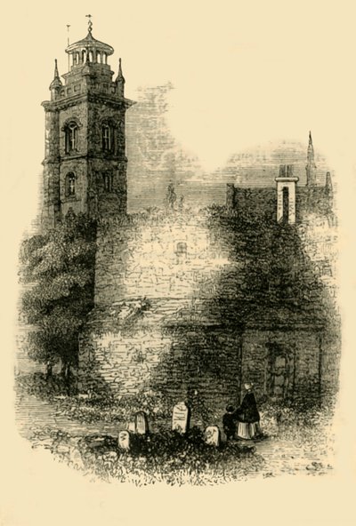 St. Giles, Cripplegate, Eski Duvarı Gösteriyor, c1872. by Unbekannt