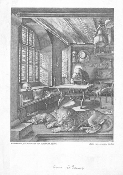 St Jerome çalışma odasında. by Unbekannt