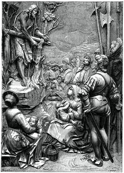 Vaftizci Yahya Çölde Vaaz Eder, 16. yüzyıl, 1870 by Unbekannt