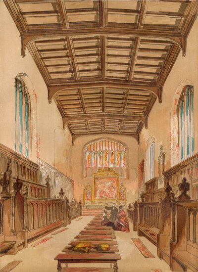 Johns College Şapeli, Cambridge, c1845, 1864 by Unbekannt