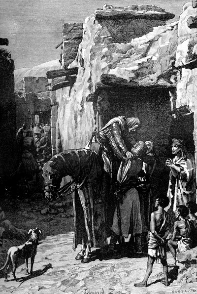 Fransa Kralı St Louis, Sarazenlerden sığınmak istiyor, 1909 by Unbekannt