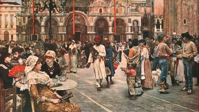 San Marco Meydanı, Venedik, 1883, c1902. by Unbekannt