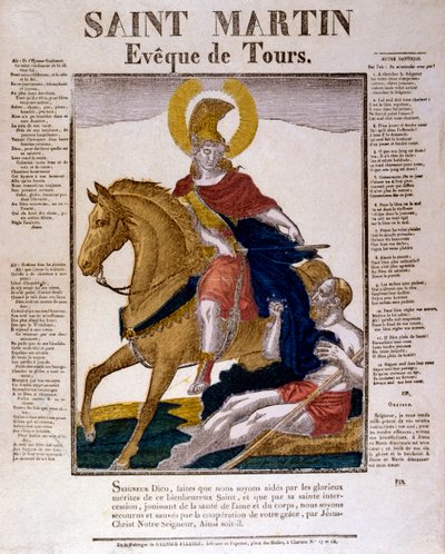 St Martin of Tours, 4. yüzyıl 19. yüzyıl by Unbekannt