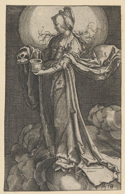 Bulutların üzerindeki St. Mary Magdalene kopyası, 1518 . by Unbekannt