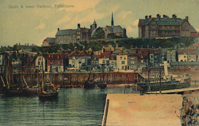 Stade & Inner Harbour, Folkestone, 19. yüzyıl sonu - 20. yüzyıl başı by Unbekannt