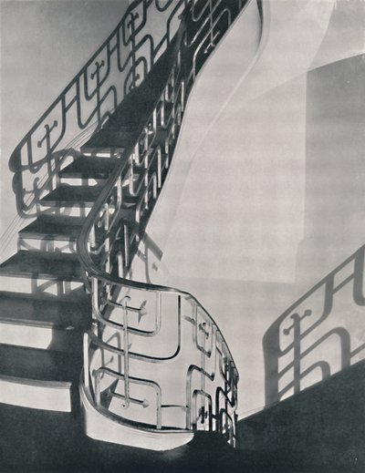 Bir New York konutu için tasarlanmış monel metal merdiven korkuluğu, 1933 by Unbekannt