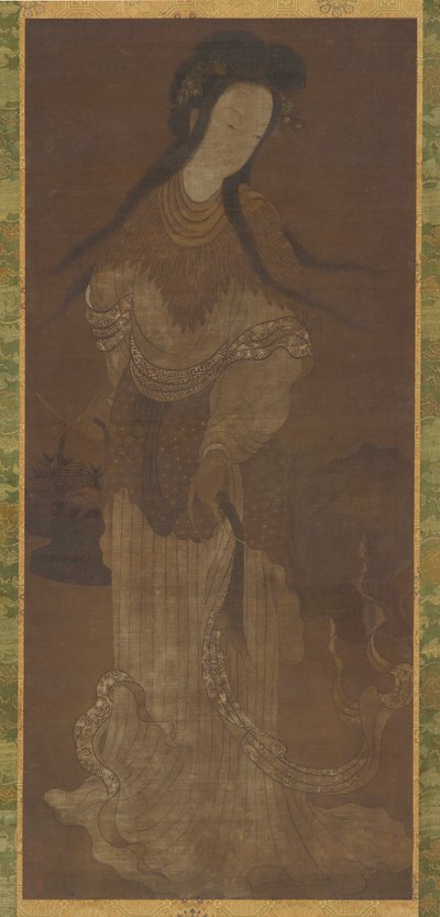 Bir Kadın Ölümsüz Ayakta Figürü, Ming hanedanı, 16.-17. yüzyıl. by Unbekannt