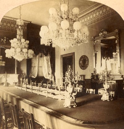 Devlet Yemek Odası, Başkanlar Konağı, Washington, D.C., ABD, c1900. by Unbekannt