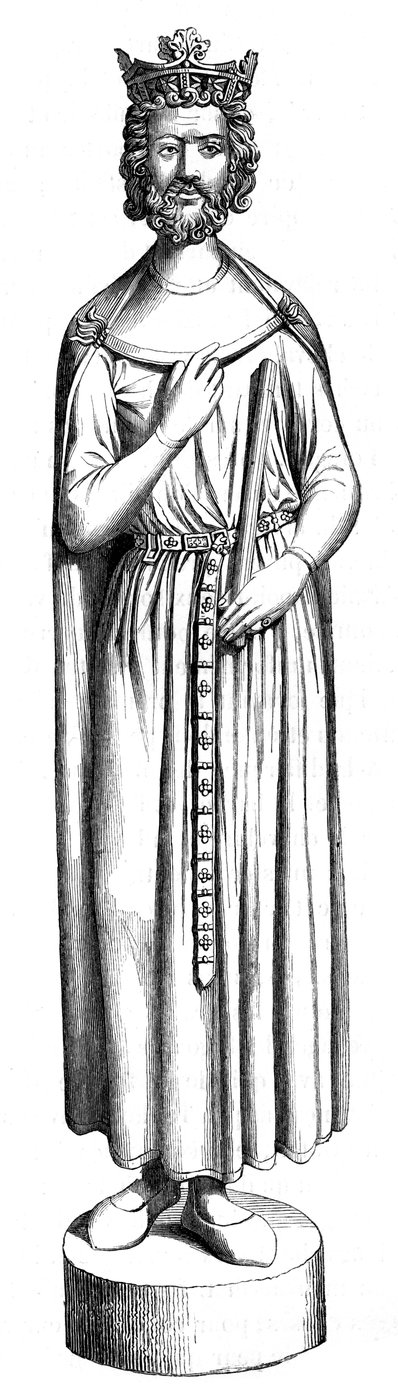 Childebert Heykeli, 13. yüzyıl 1849 by Unbekannt