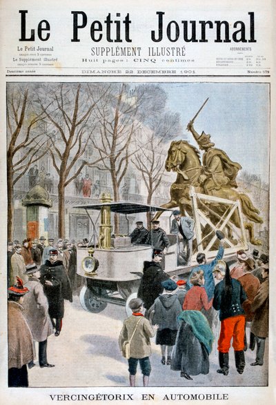 Vercingetorix heykeli transit, Fransa 1901 by Unbekannt