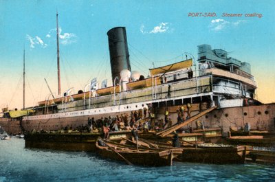 Vapur kömürü, Port Said, Mısır, 20. yüzyıl by Unbekannt