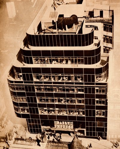 Çelik, beton ve cam, modern binalar yapar, 1935. by Unbekannt