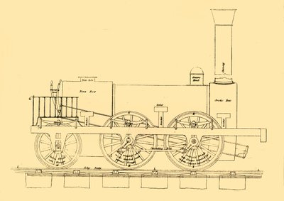 Stephensons 1833 Lokomotif, 1887. by Unbekannt