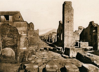 Strada Stabiana, Pompeii, İtalya, c1900