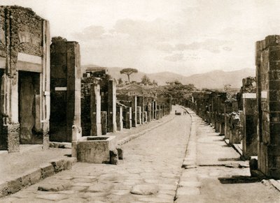 Strada dell Abbondanza, Pompeii, İtalya, c1900