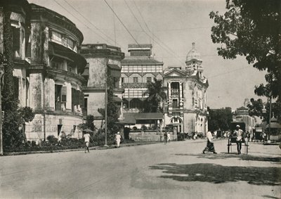 Strand Yolu, Rangoon. - Postane, Hindistan İmparatorluk Bankası. Uzaktaki Özel Ev, 1900. by Unbekannt
