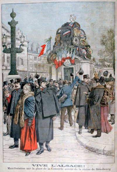 Strasbourg heykeli, Place de la Concorde, Paris, 1904 by Unbekannt