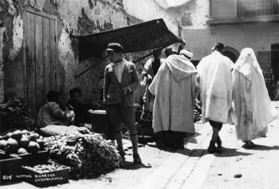 Sokak sahnesi, Kazablanka, Fas, c1920s-c1930s by Unbekannt