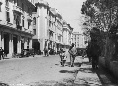 Sokak sahnesi, Kazablanka, Fas, c1920s-c1930s by Unbekannt