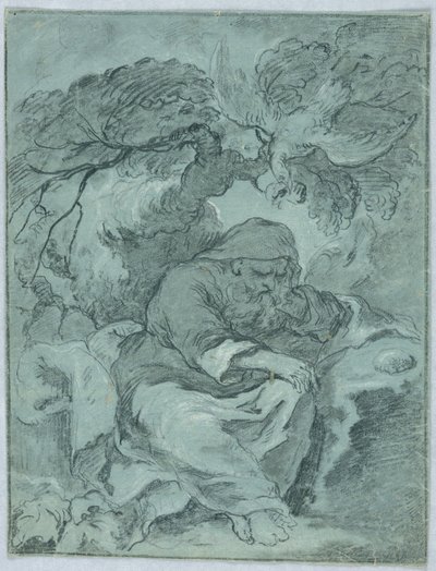 St. Paul the Hermit için çalışma by Unbekannt