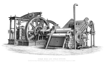 Şeker Değirmeni ve Buhar Makinesi, 1866 by Unbekannt