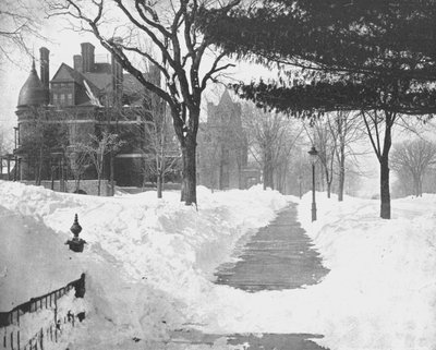 Kışın Zirve Caddesi, St Paul, Minnesota, ABD, c1900. by Unbekannt