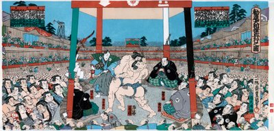 Sumo güreşi, Japonya by Unbekannt