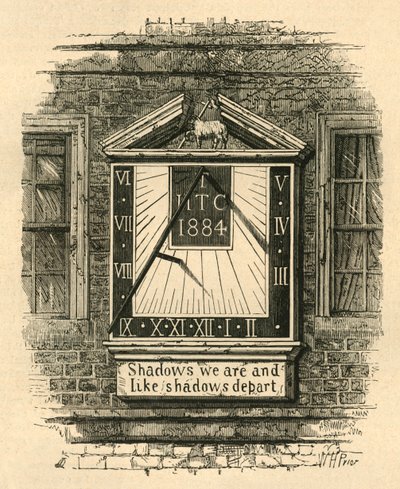 Tapınakta Güneş Kadranı, 1885, 1897. by Unbekannt