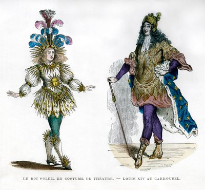 Sun King tiyatro kostümü ve Fransa Kralı XIV. Louis, 1882-1884 by Unbekannt