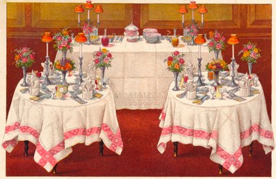 Açık Büfeli Yemek Masaları, c1907. by Unbekannt