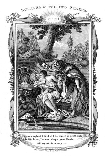 Susanna ve İki Yaşlı, c1804 by Unbekannt