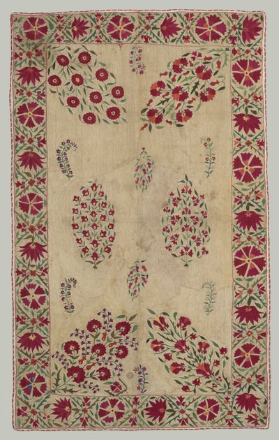 Suzani:divan örtüsü, 1700
