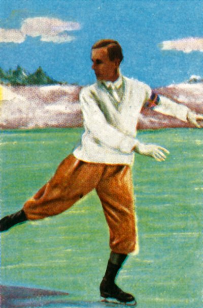 İsveçli patenci Gillis Grafström, 1928. by Unbekannt
