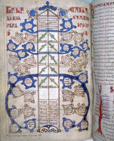 Akrabalık dereceleri tablosu, Liber Floridus