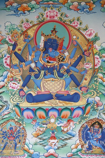 Tantrisme: Tibet tantrik tanrıçası. Kopan Manastırı, Katmandu, Nepal by Unbekannt