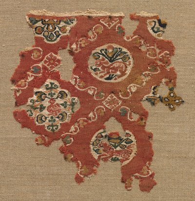 Madalyonlarda hayvan kafesli goblen, 600