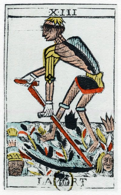 Tarot Ölüm Kartı, Azrail, Noblet tarot, 17. yüzyıl. by Unbekannt