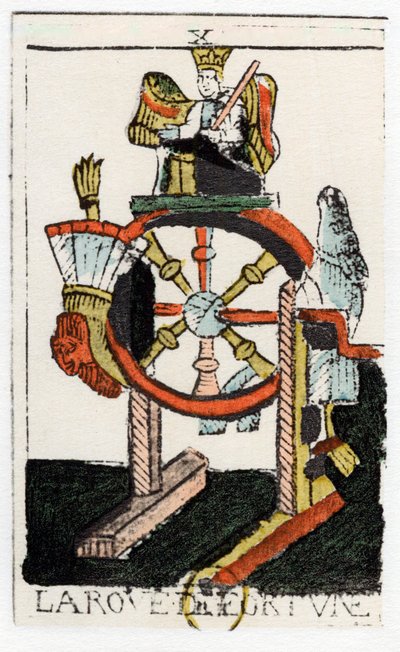 Çarkıfelek Tarot kartı, Noblet Tarot, 17. yüzyıl. by Unbekannt