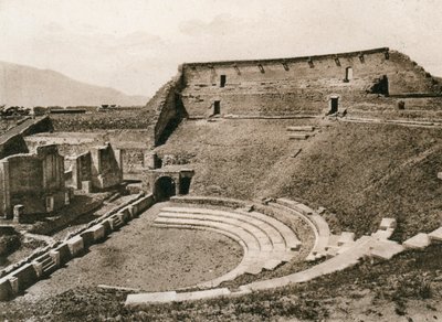 Trajik Tiyatro, Pompeii, İtalya, c1900