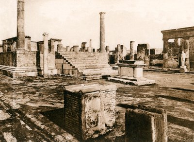 Jüpiter Tapınağı, Pompeii, İtalya, c1900