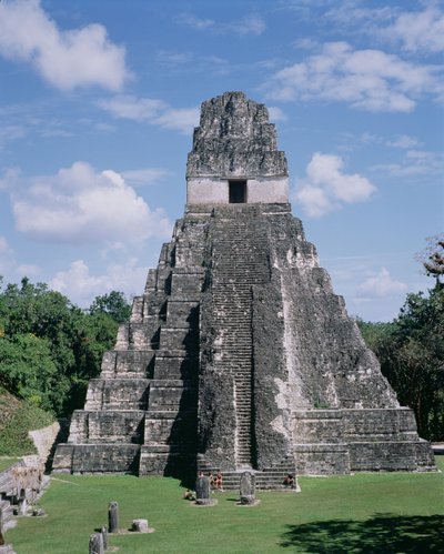 Jaguar Tapınağı (Tapınak 1) Maya, Geç Klasik Dönem c.600-900 (fotoğraf) by Unbekannt